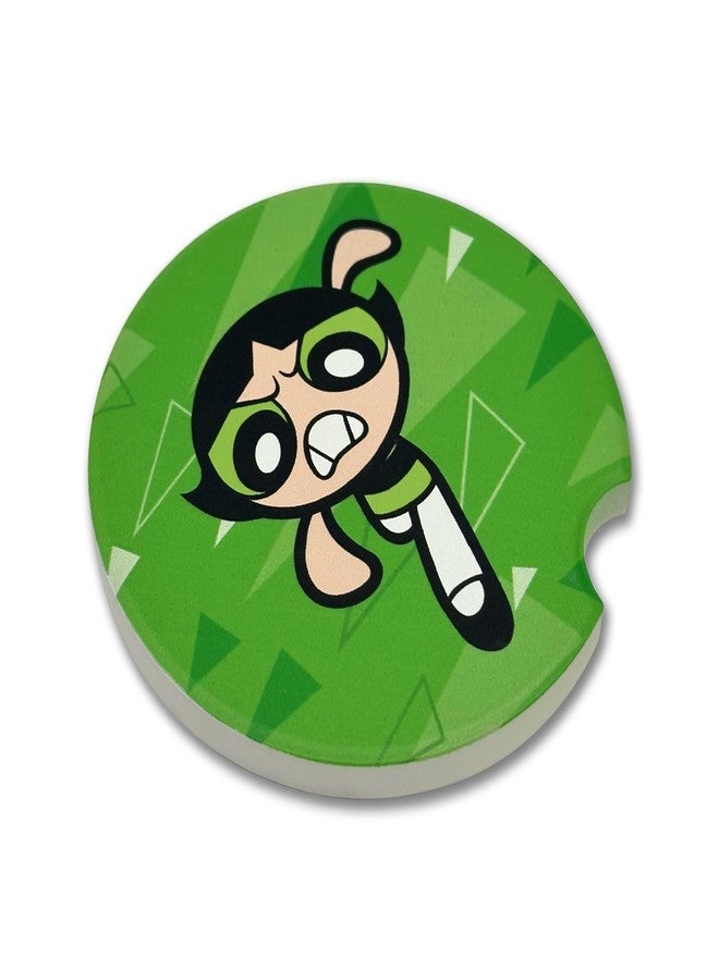 Elektroplate قواعد أكواب سيراميك للسيارات من إليكتروبليت، مرخصة رسميًا، بتصميم باتركاب من فتيات القوة (قطر 2.6 بوصة) | مناسبة لجميع أنواع السيارات والشاحنات وسيارات الدفع الرباعي وغيرها | ماصة للماء، مانعة للانزلاق، متينة | طقم من قطعتين - Image 4